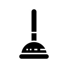 Plunger icon isolated on white background