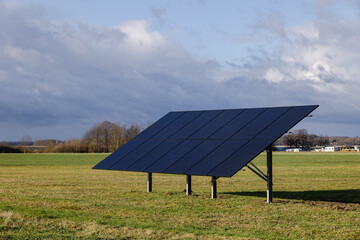 solar panels on a field