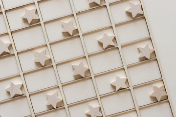 background with wooden stars