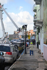 Typical busy day in San Juan, Puerto Rico