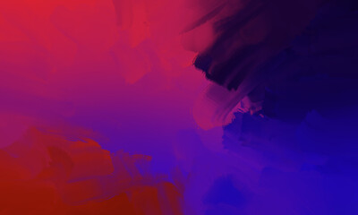abstract watercolor paint in multiple colors. red, black, and purple. hand drawn brush painting artwork as liquid background texture illustration.