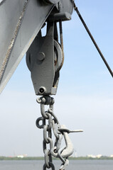 Fototapeta premium crane hook on a construction site