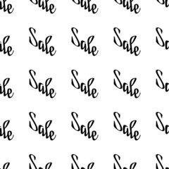 Sale. Illustration with the inscription - Sale. Repeating seamless pattern. Background for scrapbooking, albums, advertising, printing, websites, mobile screensavers, bloggers.