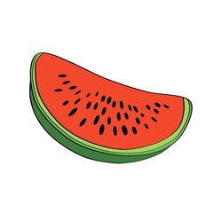 Watermelon. Berry - watermelon. Illustration of watermelon slices. Illustrations for postcards, banners, covers, albums, mobile screensavers, scrapbooking, advertising, blogs.