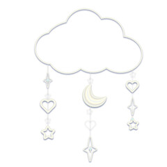Children's clipart cloud frame