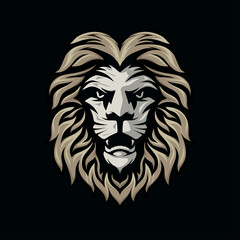 Fototapeta na wymiar lion head logo design illustration