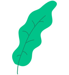 Aesthetic floral illustration. Leaf illustration with simple  and flat style. 100% vector illustration.