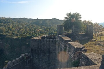 Fototapeta na wymiar ruins of kangra fort , himachal pradesh, india 