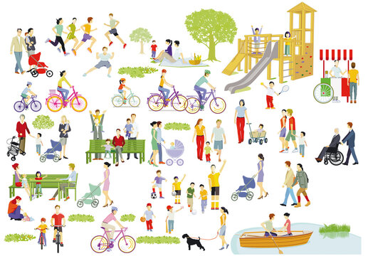 Personen und Familien in der Freizeit	