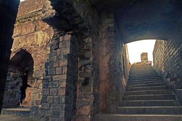 part of kangra fort , himachal pradesh, india 
