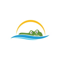crocodile icon  vector illustration design template