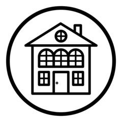 Circle And Sphere Flat Icon Isolated On White Background Flat Icon Isolated On White Background