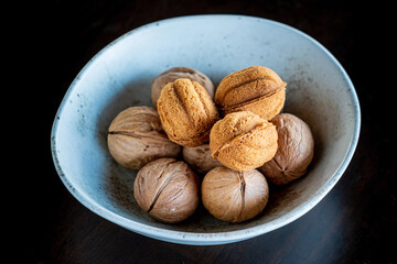 Homemade pastry with condensed condensed milk