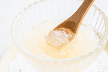 りんご味の寒天ゼリー