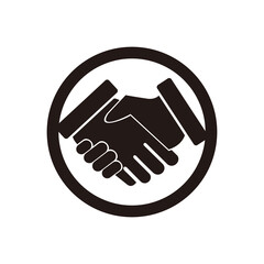 handshake icon vector illustration sign