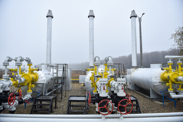 Industrial details from a natural gas storage facility