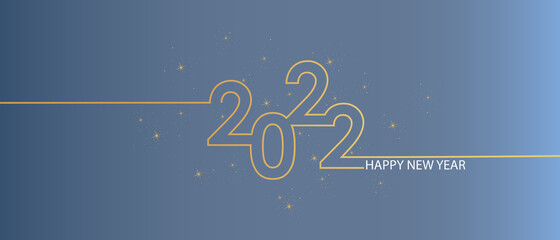 Fototapeta na wymiar Happy new year 2022 background illustration
