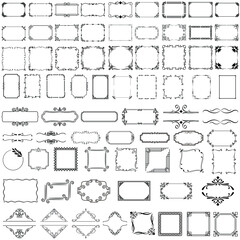 Decorative Frame icon vector. Border illustration sign collection. Vintage corner symbol or logo.