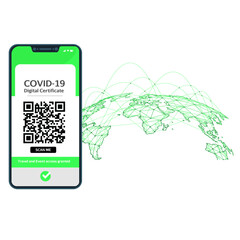 International Digital Certificate of vaccine for Covid-19 in a cellphone in order to travel between countries and access cultural events in the world.