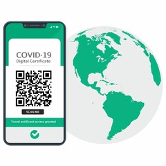 International Digital Certificate of vaccine for Covid-19 in a cellphone in order to travel between countries and access cultural events in the world.