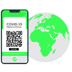 International Digital Certificate of vaccine for Covid-19 in a cellphone in order to travel between countries and access cultural events in the world.