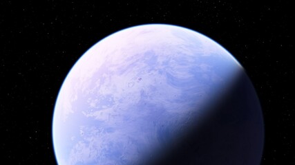 Planets and galaxy, science fiction wallpaper 3d illustration