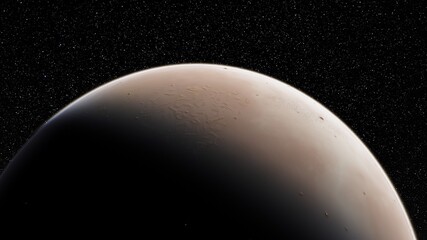 Planets and galaxy, science fiction wallpaper 3d illustration