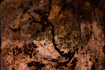 metallic background. colored metal texture. abstract pattern. iron background