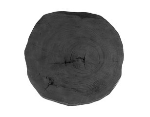 concentric black tree cross-section with annual rings