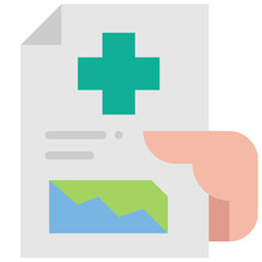 medical result flat icon