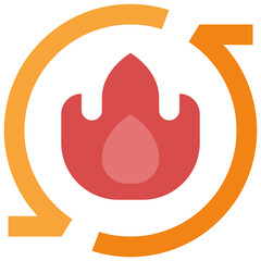 metabolism flat icon