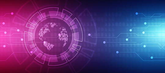 2d illustration world map abstract background
