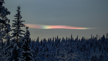 Polar Stratospheric Clouds. Taken in Swedish Lapland