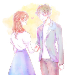 恋人同士になった男女