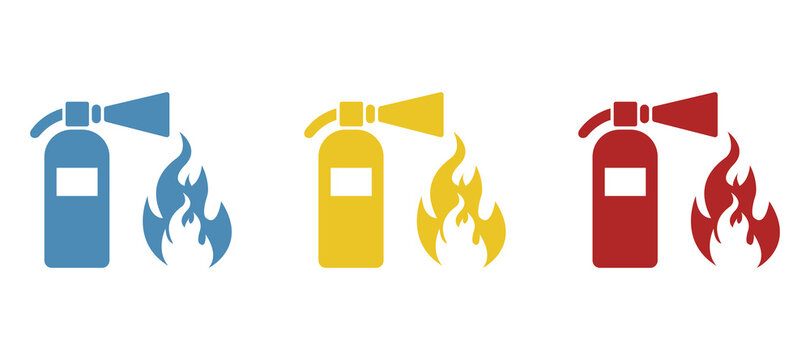 sticker about fire safety, vector illustration