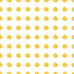 Tapeten Kleine Blumen Nahtloses Muster der kleinen Ditsy-Blumen lokalisiert auf weißem Hintergrund. Retro-Kamillendruck. Blumenverzierung. P