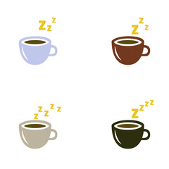 coffee invigorating on a white background, vector illustration