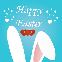 concept of easter bunny, sale, holiday, vector illustration
