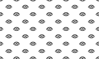 Eye Pattern - Seamless Vector Background - 476072323