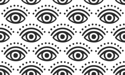 Eye Pattern - Seamless Vector Background