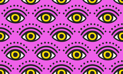 Eye Pattern - Seamless Vector Background
