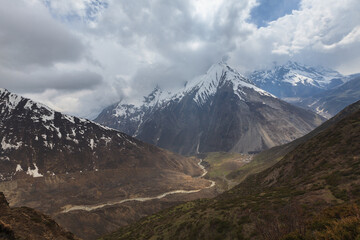 Nepali village of Samdo in a distant Himalayan valley