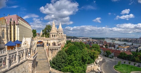 Fototapeta premium Fisherman Bastion in Budapest, Hungary