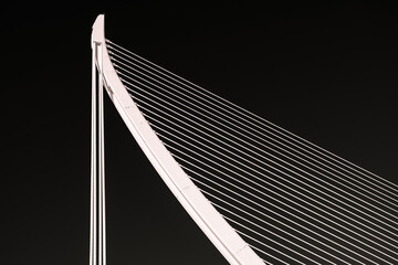 Fototapeta premium Cables of the suspension bridge