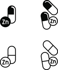 Zinc capsules icon