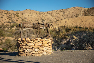 old water well in desert