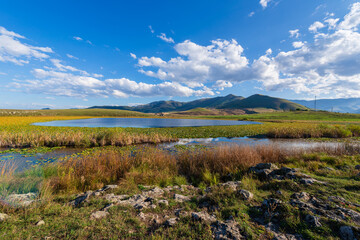 Amazing view of Urasar lake in Armenia