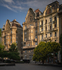 Fototapeta premium Houses in the old town of Budapest, Hungary