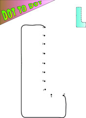 L alphabet connect the dots counting number dot to dot games for children