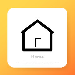 Home line icon. Web homepage. Stay home concept. Vector line icon for Business and Advertising